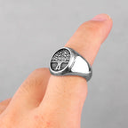 PENDRA Tree Life Nordic Steel Ring