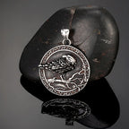 PENDRA Crow Rune Viking Necklace