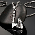 PENDRA Wolf Rune Pendant Necklace