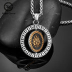 PENDRA Rune Compass Viking Necklace