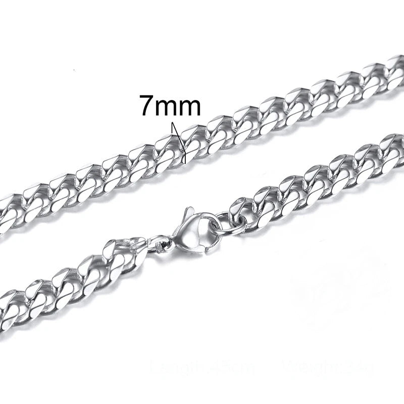 PENDRA Cuban Curb Link Chain Necklace