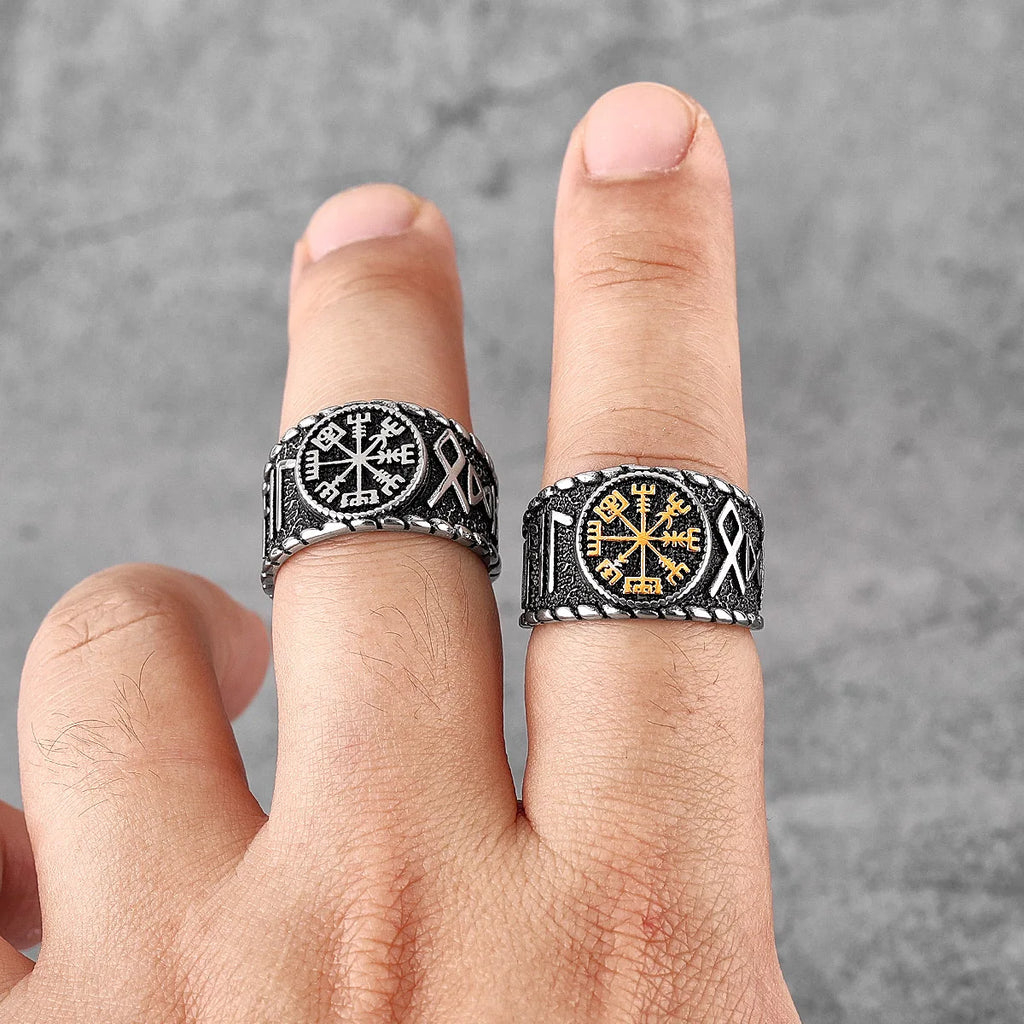 PENDRA Norse Mythology Odin Steel Ring