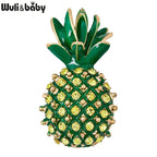 PENDRA Pineapella Rhinestone Pineapple Brooch