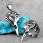 PENDRA Nordic Mythology Crow Steel Ring