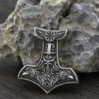 PENDRA Rune Norse Hammer Necklace