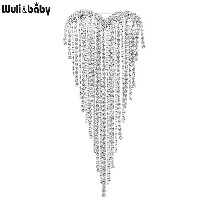 PENDRA Heartelle Tassel Heart Brooch