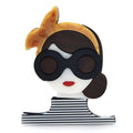 PENDRA Wear Bowknot  Glasses Gentle Lady Brooch
