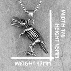 PENDRA Tyrannosaurus Dinosaur Fossil Steel Necklace