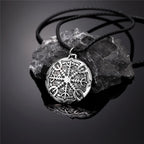 PENDRA Viking Trident Gold Steel Necklace