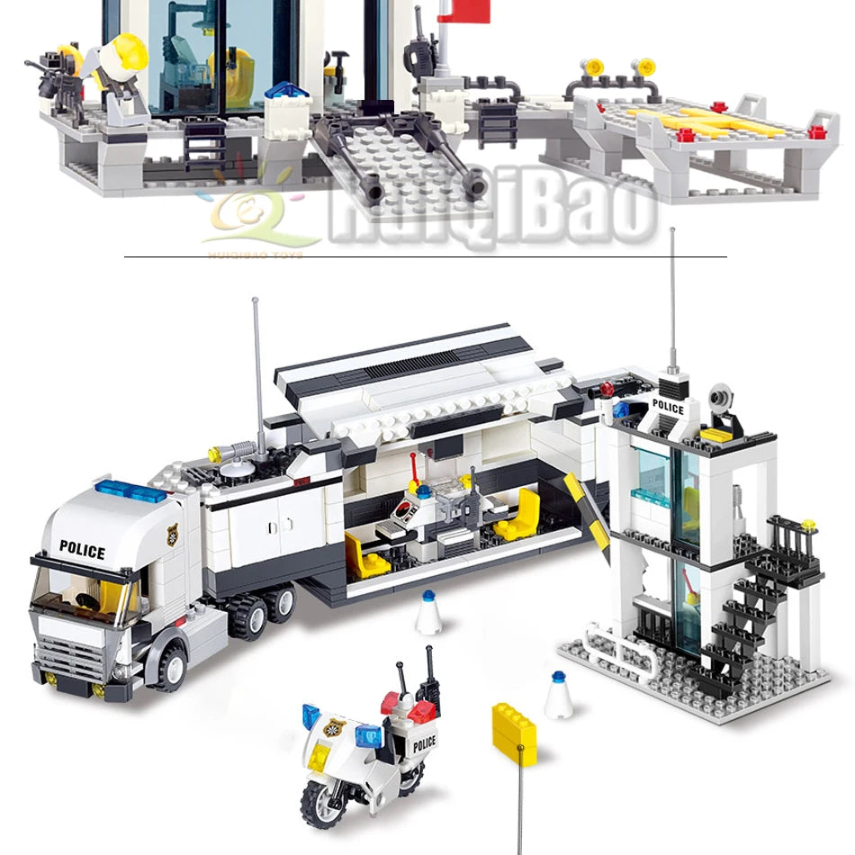 PENDRA Police Station Prison Building Set