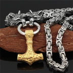 PENDRA Wolf Norse Steel Necklace