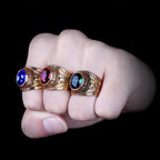 PENDRA Rhinestone United States Punk Ring