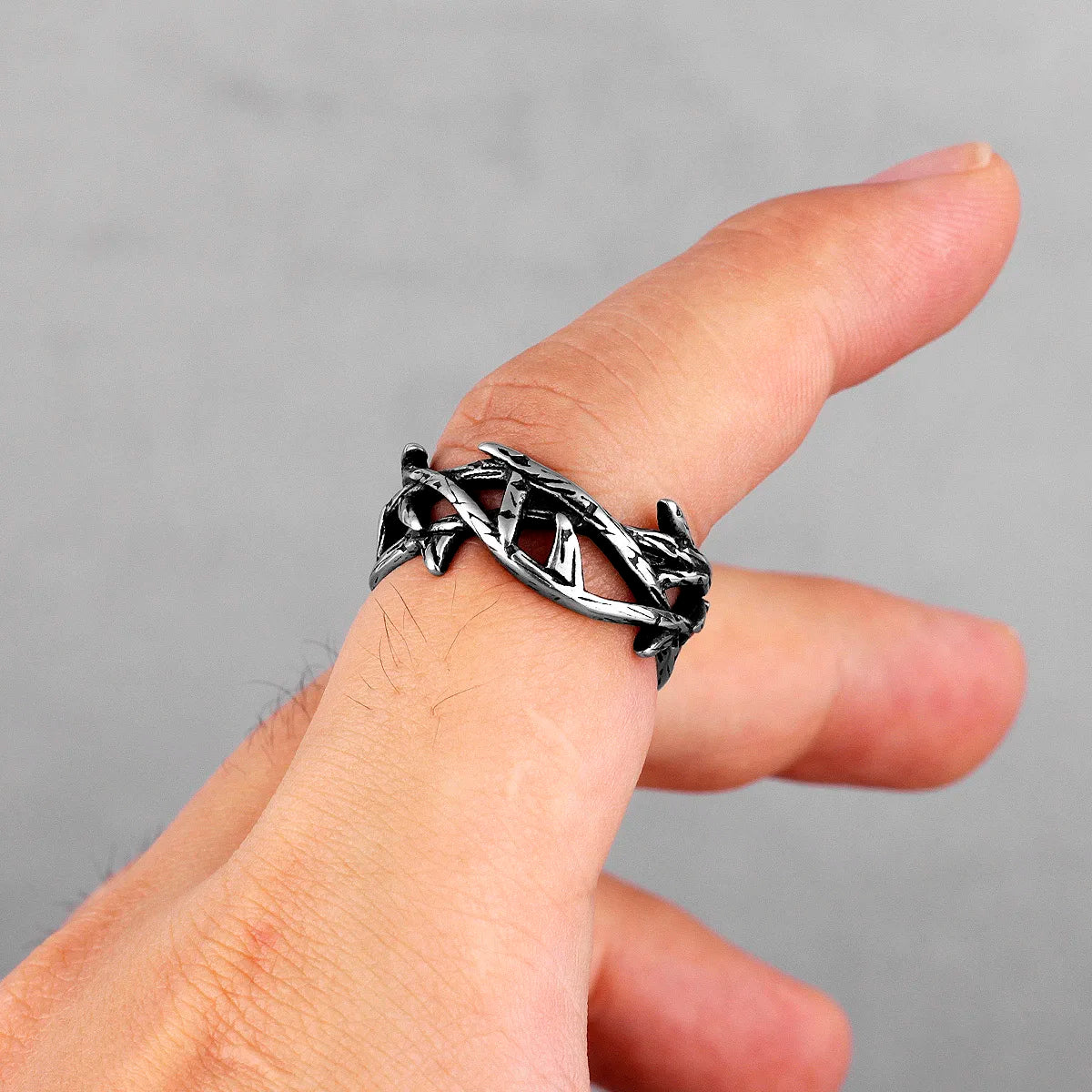 PENDRA Victory Olive Branch Ring