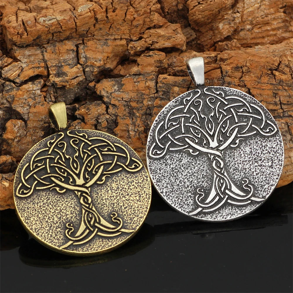 PENDRA Tree Life Vintage Steel Necklace