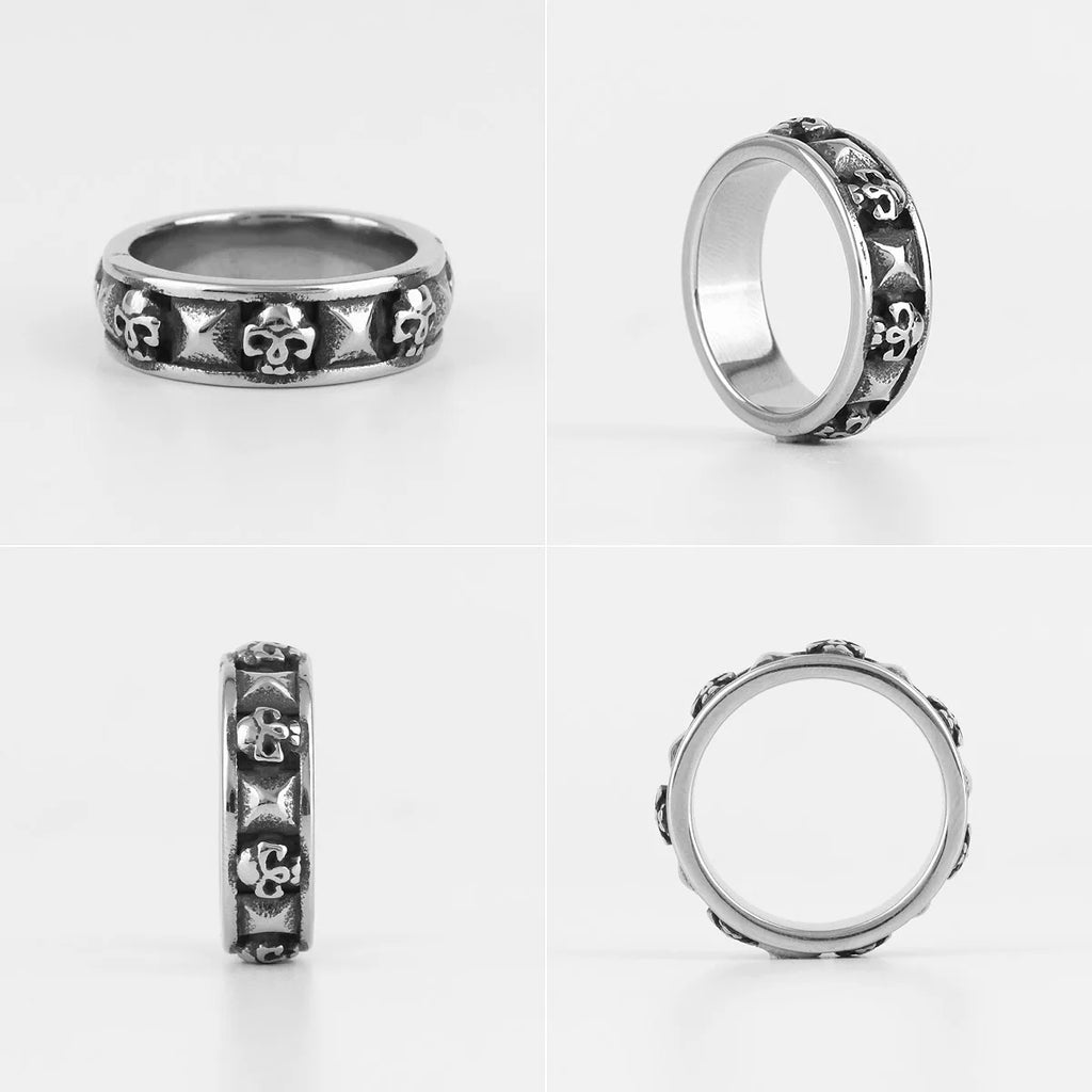 PENDRA Skull Boyfriend Biker Steel Ring