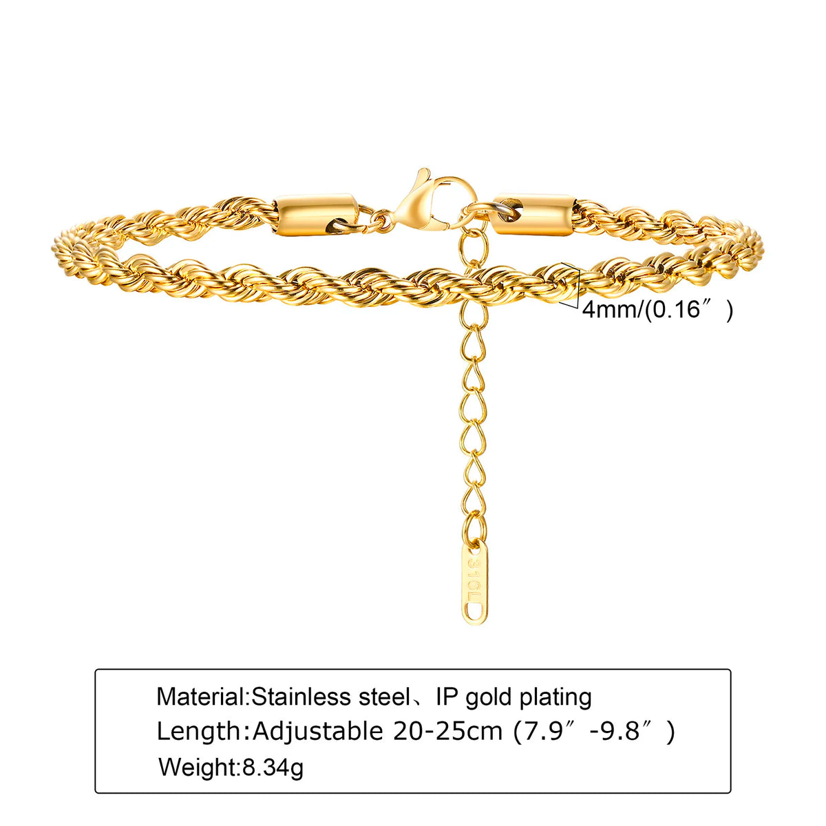 PENDRA Twisted Gold Bracelet
