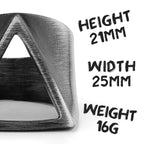 Simple Vintage Black Stainless Steel Mens Womens Rings Charm Trendy For Couple Girl Boyfriend Jewelry Creativity Gift Wholesale