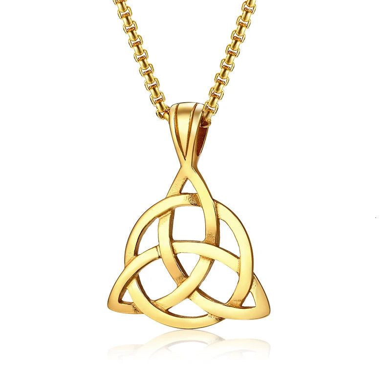 PENDRA Triquetra Knot Pendant Necklace