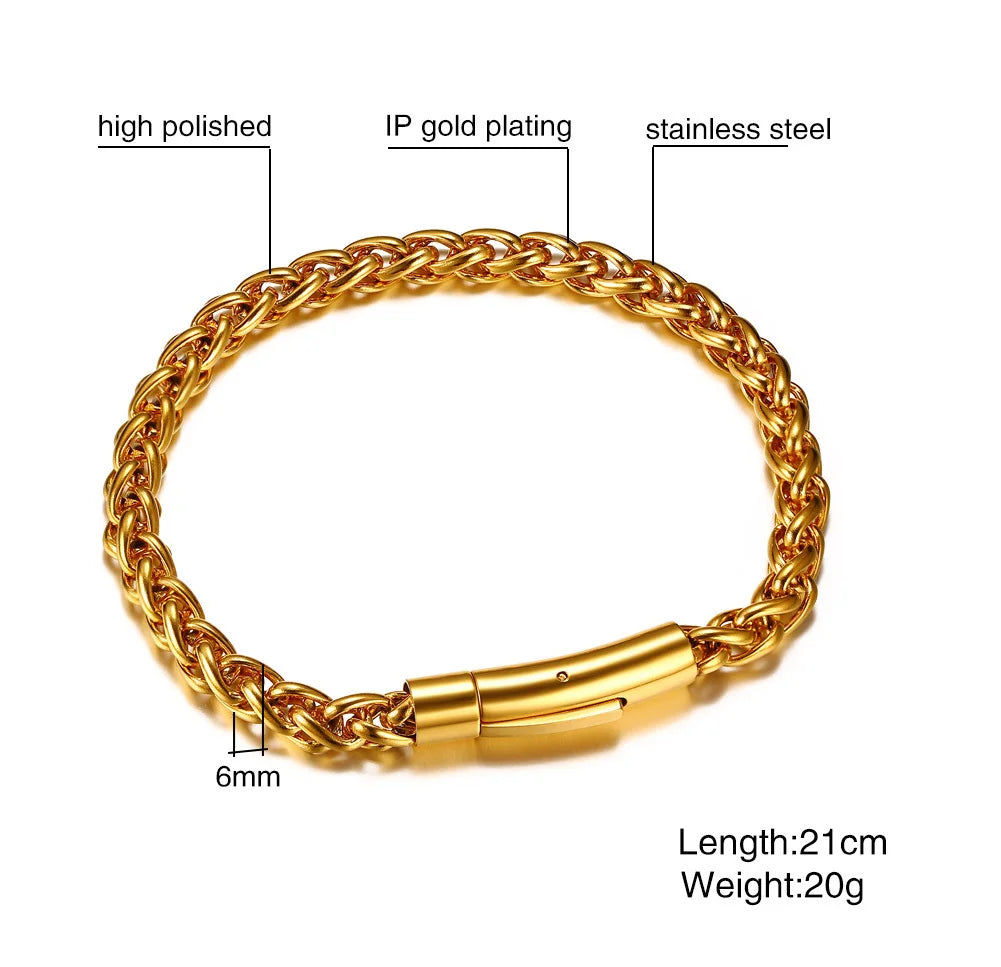 PENDRA Wheat Link Bracelet
