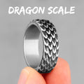 Evil Dragon Scale Stainless Steel Mens Rings Punk Hip Hop Unique For Male Boyfriend Biker Jewelry Creativity Gift Wholesale