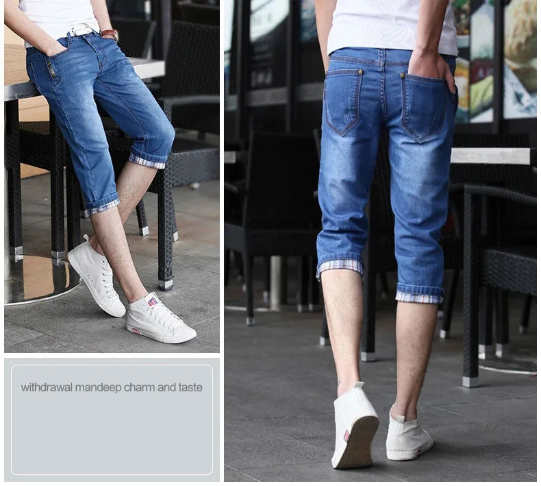 PENDRA Teenagers Cropped Korean Jeans