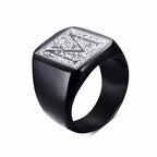 PENDRA MONOGRAM BIKER FANCY Steel Ring