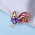 PENDRA Big Tail Rooster Cock Brooch