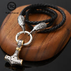 PENDRA Crow Norse Steel Necklace
