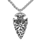 PENDRA Leather Compass Necklace