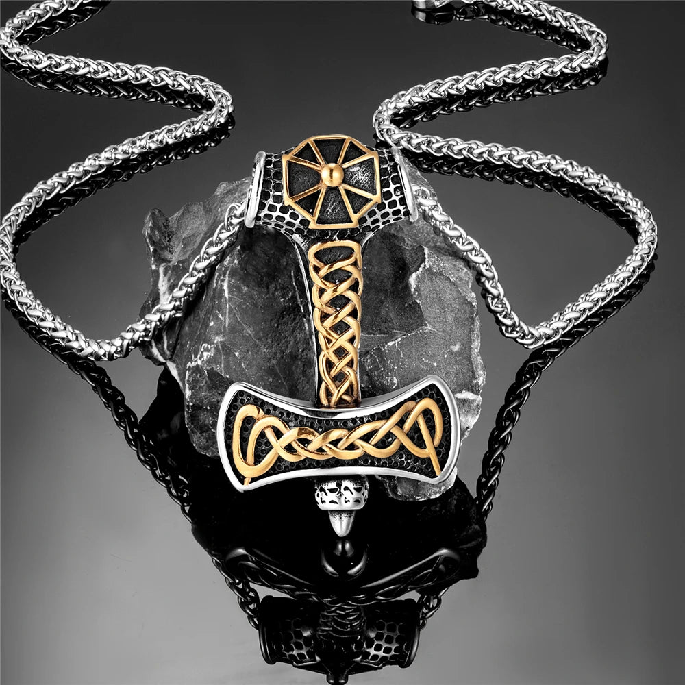 PENDRA Rune Gold Cross Necklace