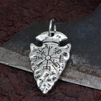 PENDRA Leather Compass Necklace