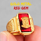 PENDRA Walton Tiger Rhinestone Steel Ring