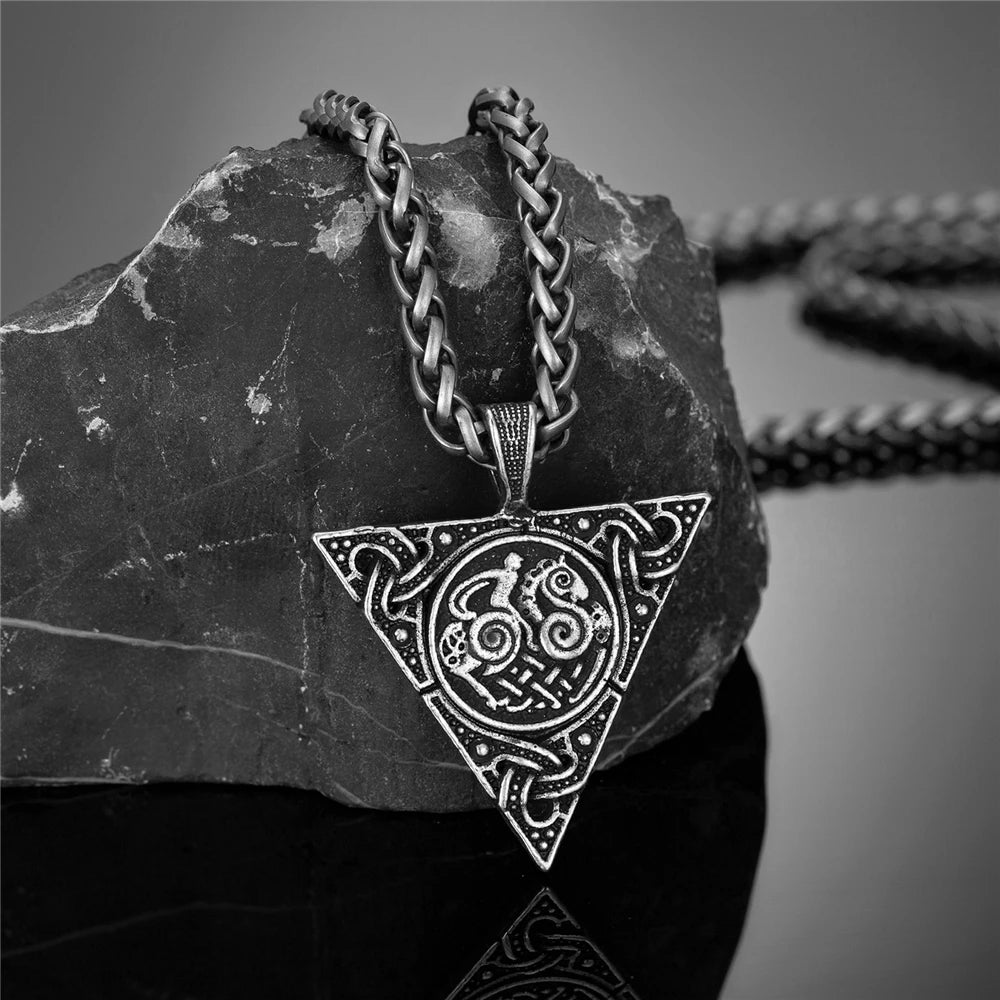 PENDRA Rune Triangle Necklace