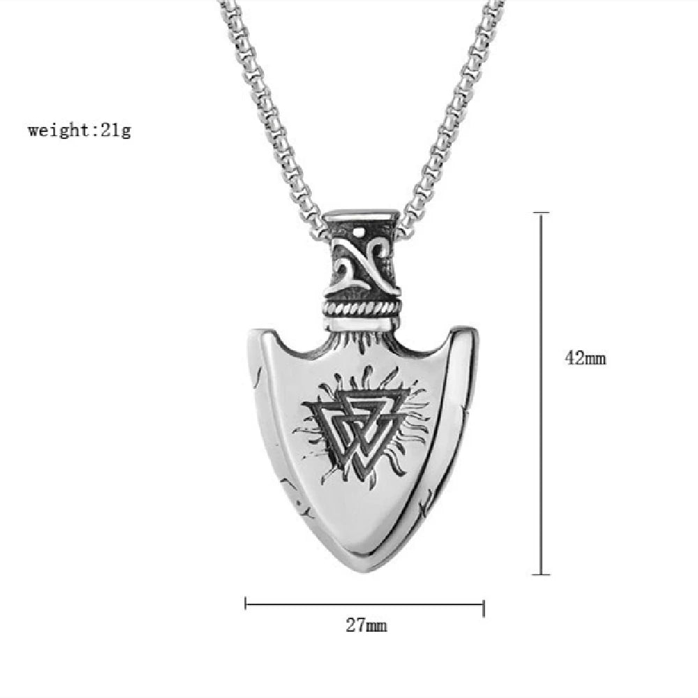 PENDRA Rune Compass Norse Necklace