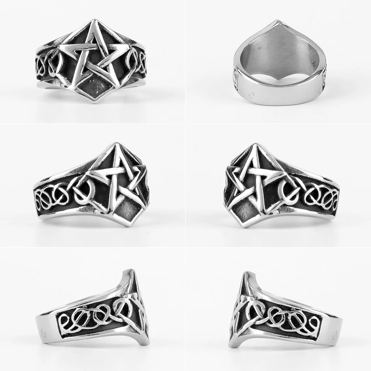 PENDRA Star Norse Mythology Steel Ring