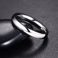 3mm  Mens Dome Wedding Ring in Stainless Steel Comfort Fit Engagement Band