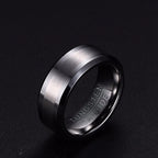 8MM Classic Look Tungsten Carbide Matte Men's Ring in Tone Wedding Band Comfort fit Anel Aneis Male Jewelry