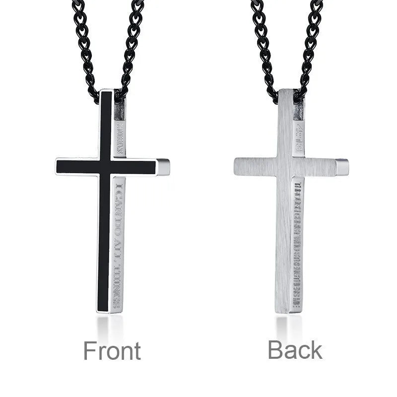 PENDRA Philippians Cross Pendant Necklace