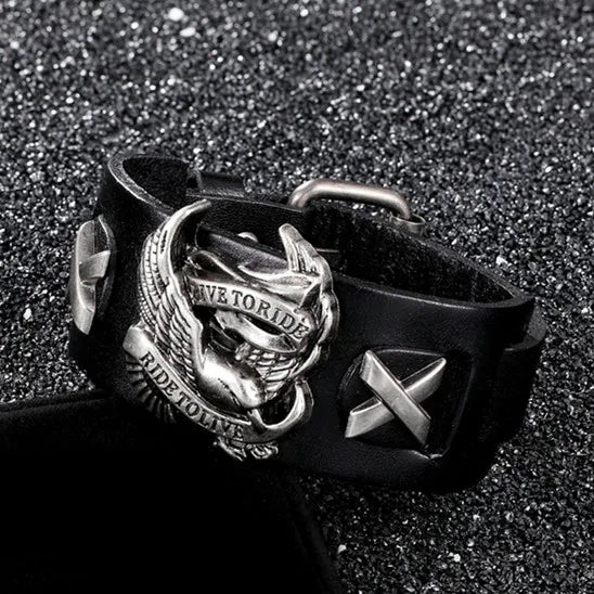 PENDRA Eagle Classic Leather Bracelet
