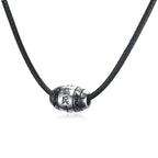 PENDRA Braided Black Beaded Necklace