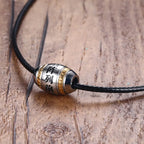 PENDRA Braided Black Beaded Necklace