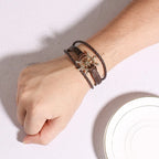 PENDRA Corselle Braided Leather Bracelet