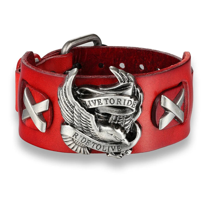 PENDRA Eagle Classic Leather Bracelet