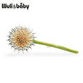 PENDRA Dandelia Green Enamel Dandelion Brooch