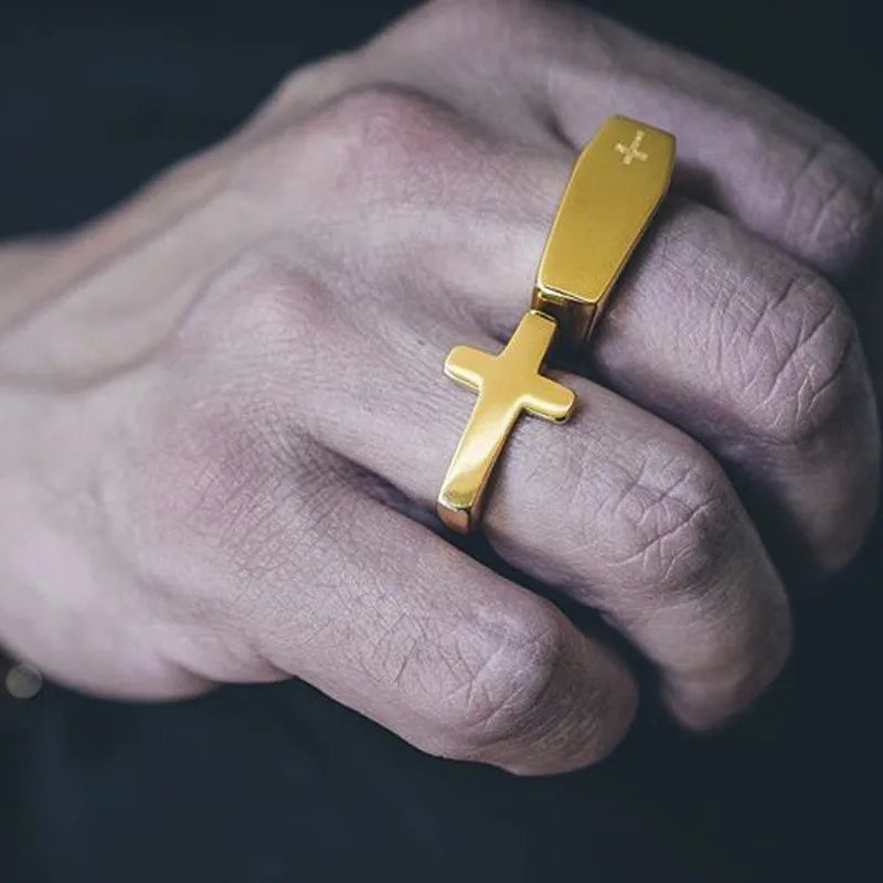 PENDRA Prylith Cross Charm Ring