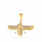 PENDRA Wing Zoroastrian Pendant Necklace
