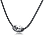 PENDRA Braided Black Beaded Necklace