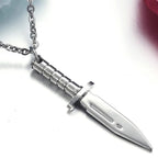 PENDRA Dagger Silver Necklace