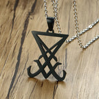 PENDRA Black Demon Pendant Necklace