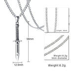 PENDRA Dagger Sword Pendant Necklace